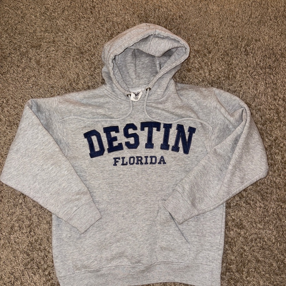 NEW Pacific&Co Grey and navy Destin Florida hoodie #Beach #DestinFl #Hoodie